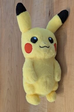 Authentic Takara Tomy Pokemon Get! Pikachu Plush - Classic Male Tail